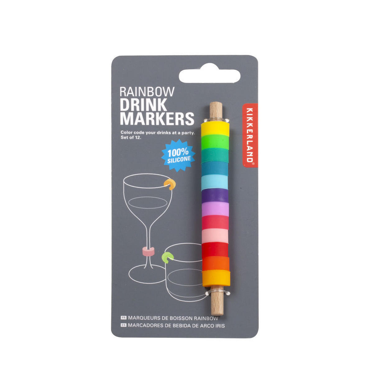 Rainbow Cat Drink Markers (Set of 8)