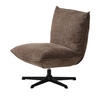 FÅTÖLJ i metall, textil brun, svart  - brun/svart, Design, metall/textil (70/88/83cm) - Best Price