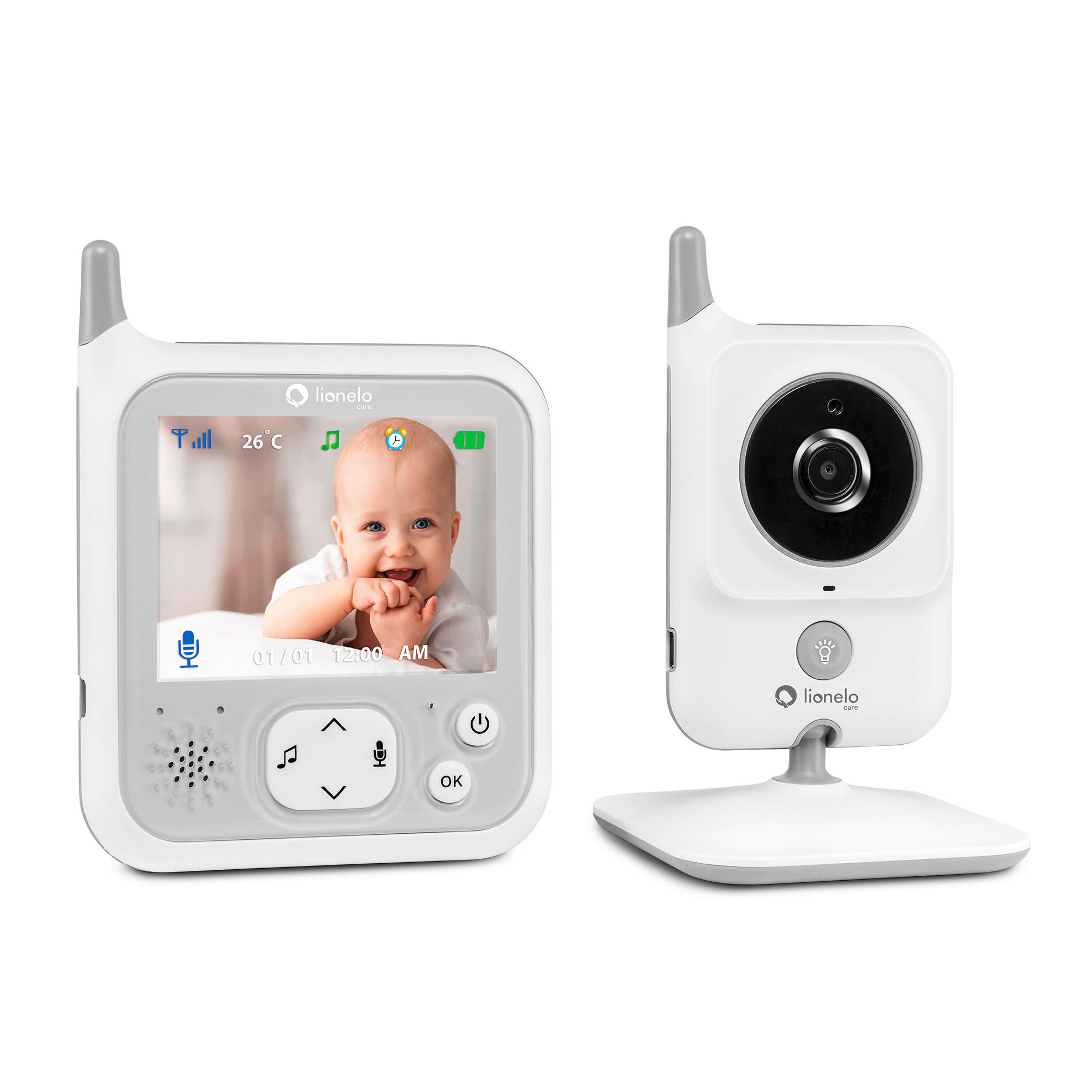 BABYPHONE 50 m Babyline 7.1  - Weiß, Basics, Kunststoff (11/9/1cm) - Lionelo
