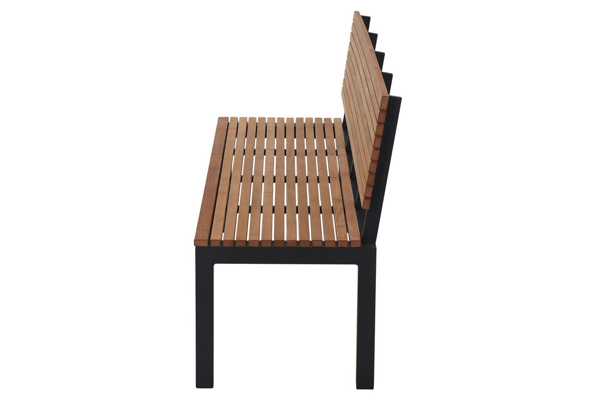 GARTENBANK 180/84/157,5 cm  in Naturfarben  - Anthrazit/Robinienfarben, KONVENTIONELL, Holz/Metall (180/84/157,5cm) - Siena Garden