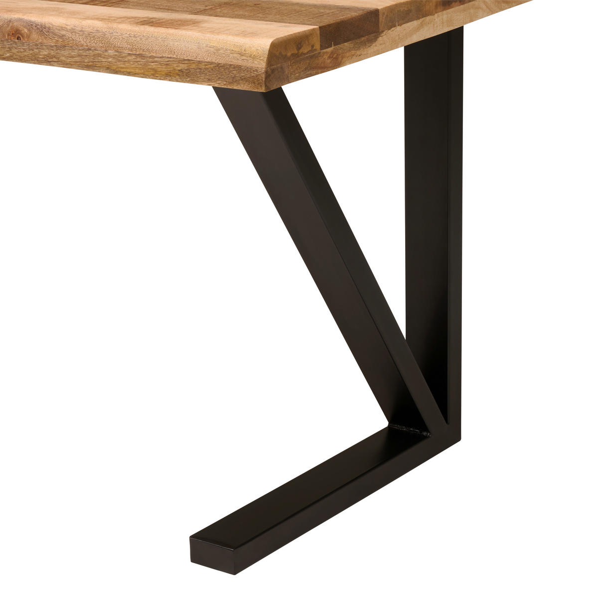 ÍRÓASZTAL  - natúr színű/fekete, Modern, fa/fém (140/76/80cm) - Livetastic