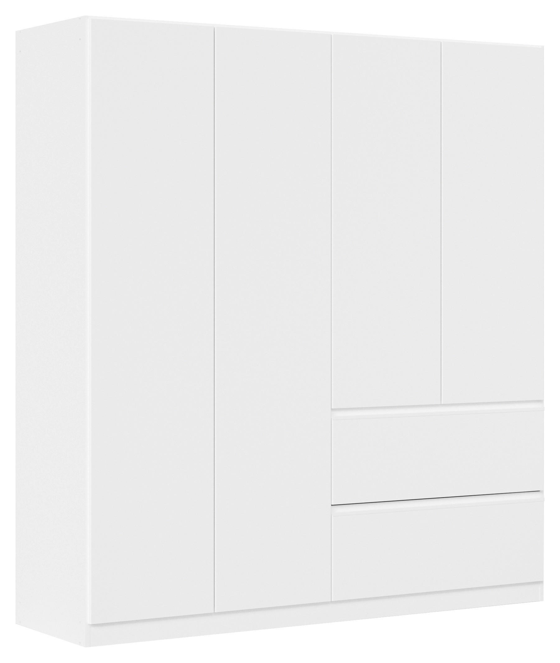 DREHTÜRENSCHRANK in Weiss  - Weiss, Modern, Holzwerkstoff (181/197/54cm) - Rauch Möbel