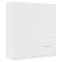 DREHTÜRENSCHRANK in Weiss  - Weiss, Modern, Holzwerkstoff (181/197/54cm) - Rauch Möbel