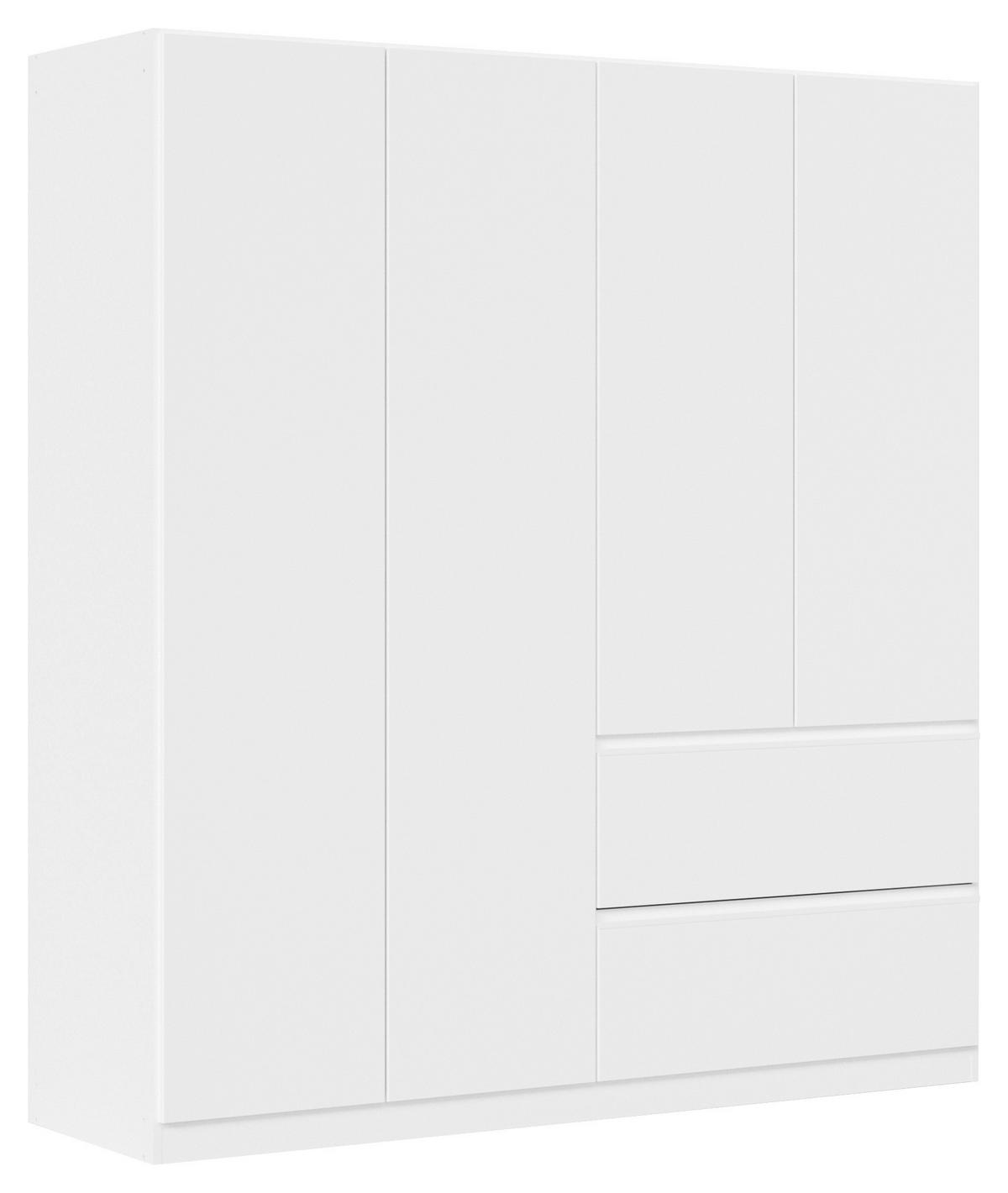 DREHTÜRENSCHRANK in Weiss  - Weiss, Modern, Holzwerkstoff (181/197/54cm) - Rauch Möbel