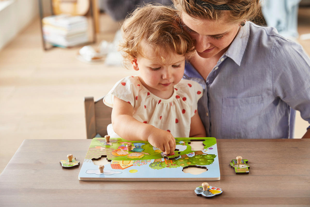 PUZZLE - Multicolor, Basics, Holz/Metall (30/21cm) - Haba