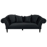 3-SED,  antracit tekstil  - črna/antracit, Design, tekstil/les (242/91/104cm) - MID.YOU