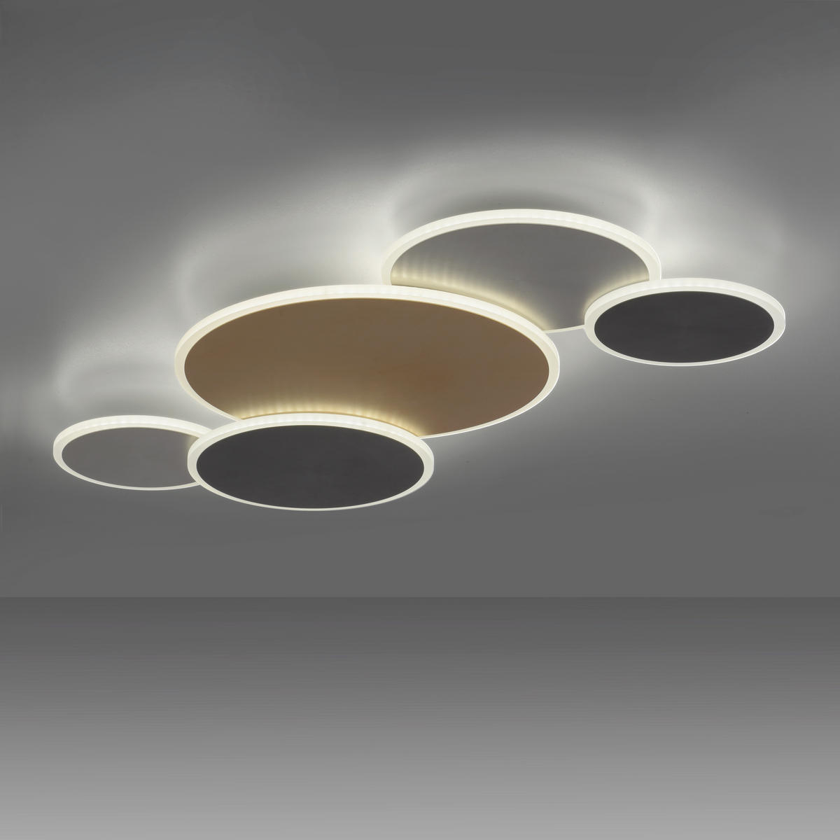 LED-DECKENLEUCHTE Q-Piato 85/50,5/6,5 cm   - Design, Metall (85/50,5/6,5cm) - Paul Neuhaus