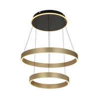 LED-HÄNGELEUCHTE 60/150 cm  - Goldfarben/Schwarz, Design, Kunststoff/Metall (60/150cm)