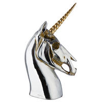 DEKOEINHORN - Silberfarben, Basics, Kunststoff (18/32,5/11cm)