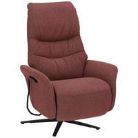 RELAXSESSEL in Textil Beere  - Beere/Anthrazit, Design, Textil/Metall (78/113/87cm) - Himolla Komfortklass