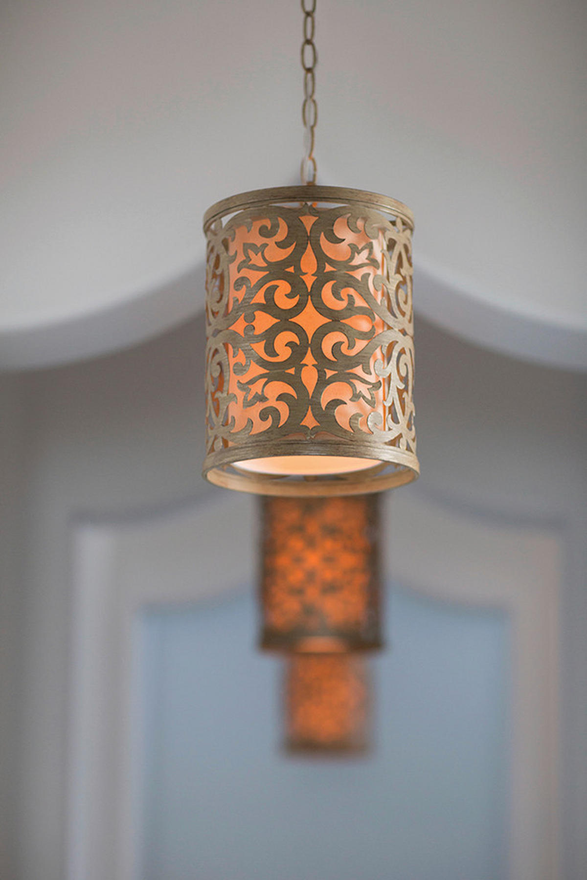 HÄNGELEUCHTE 22.9/42 cm    - Champagner, Konventionell, Metall (22.9/42cm) - Elstead Lighting