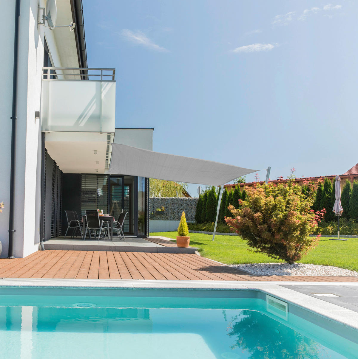 ZAHRADNÍ PLACHTA PROTI SLUNCI 360/360 cm - Basics, textil (360/360cm)