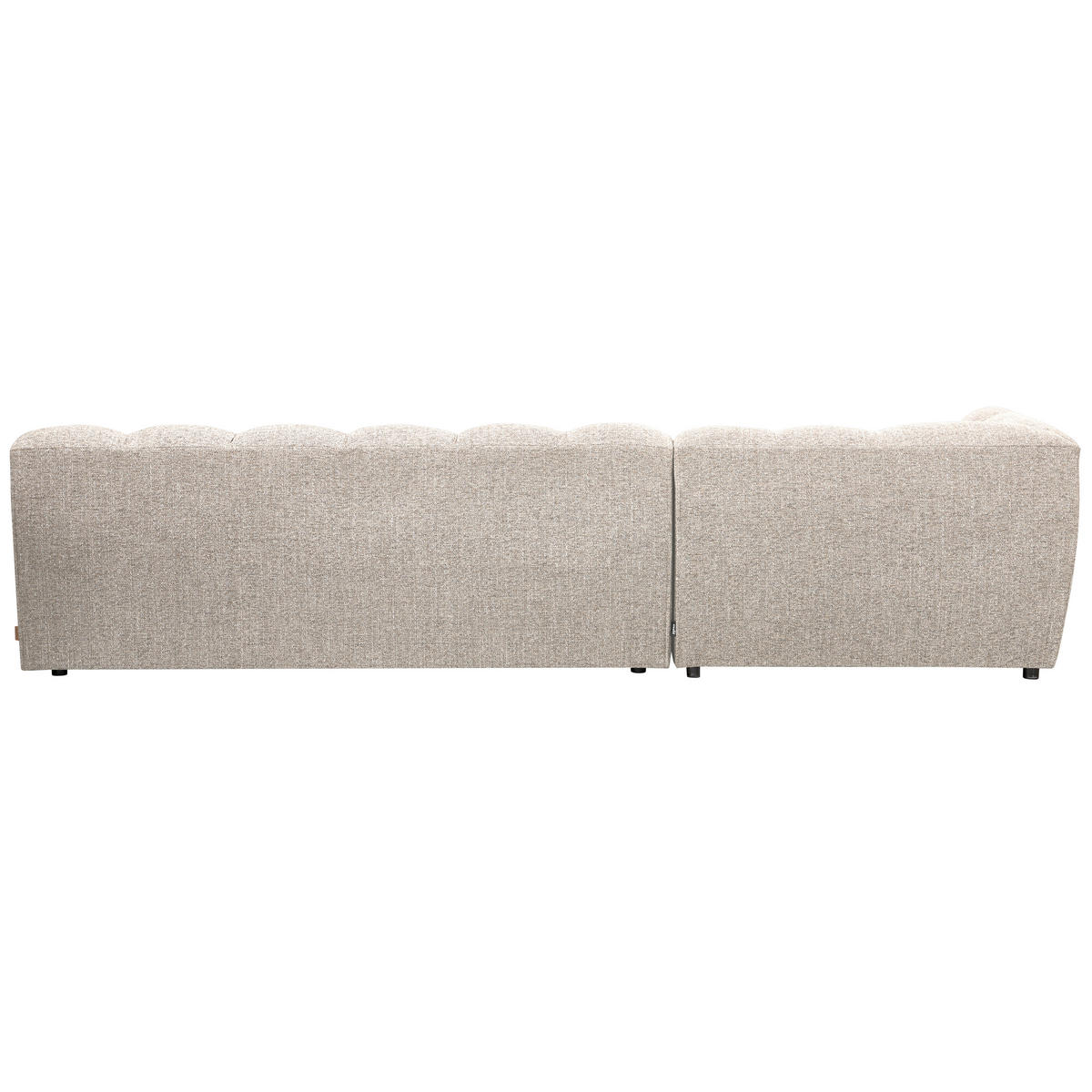 ECKSOFA Allure Naturfarben gesteppt  - Schwarz/Naturfarben, Design, Kunststoff/Textil (165/324cm) - Livetastic