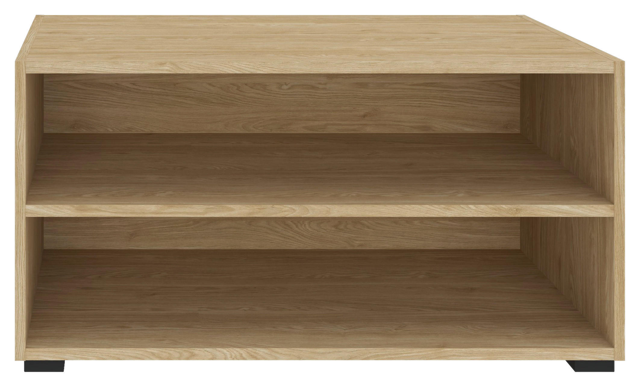 REGÁL, farba duba, 91/45/40 cm - čierna/farba duba, Konventionell, kompozitné drevo/plast (91/45/40cm) - Hom`in