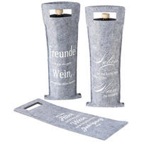 GESCHENKTASCHE  - Weiß/Grau, Basics, Textil (41cm)