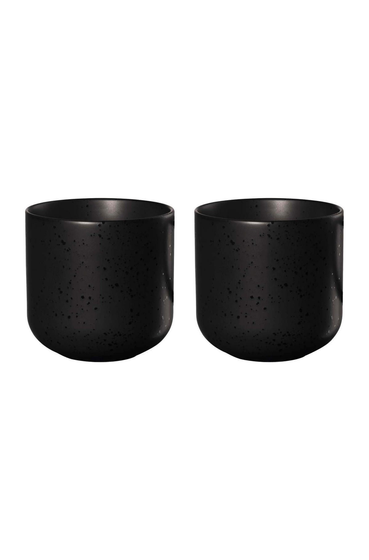 ŠÁLEK NA ČAJ porcelán keramika  - černá, Design, keramika (7,5cm) - ASA
