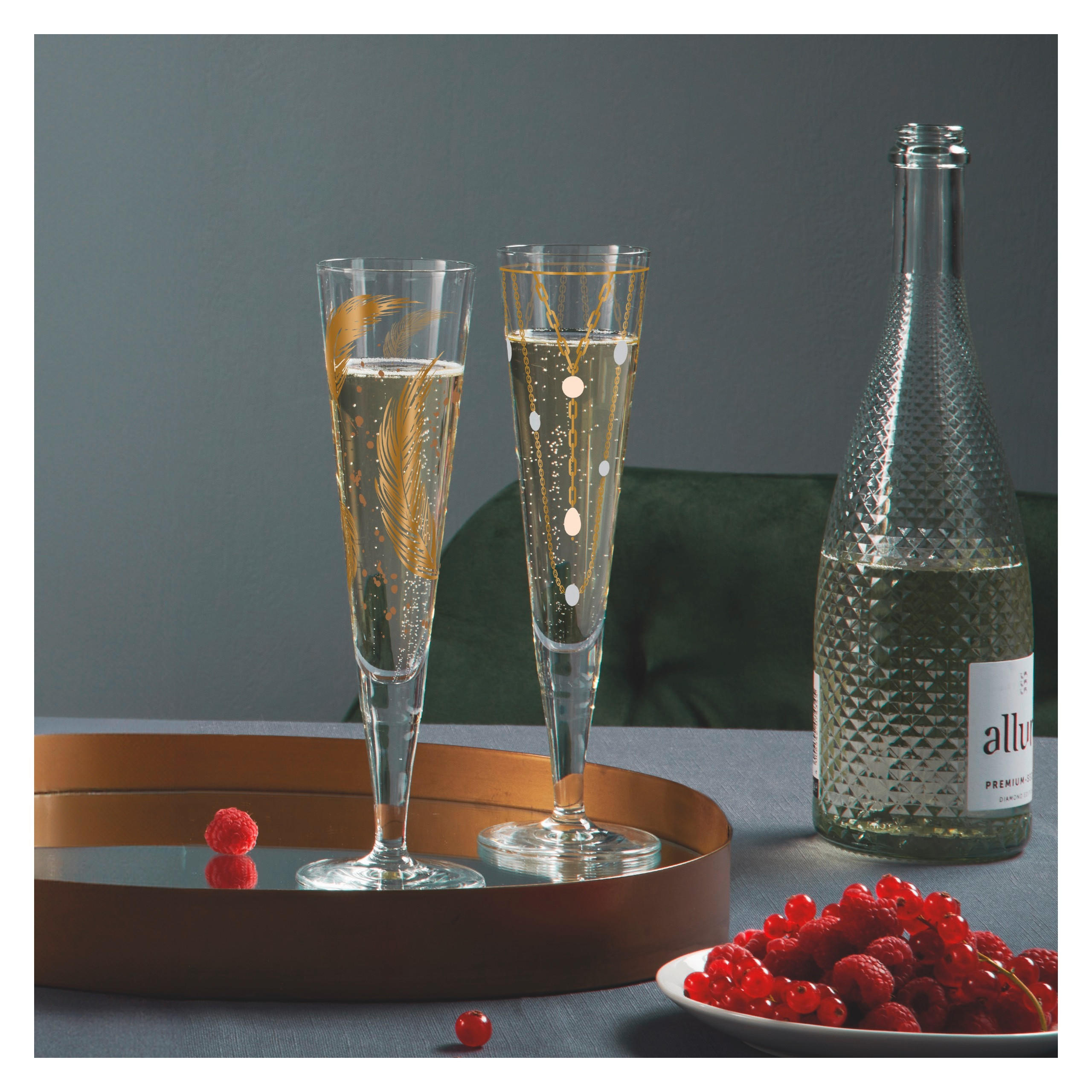 CHAMPAGNERGLAS 205 ml  - Goldfarben, LIFESTYLE, Glas (7,2/24/7,2cm) - Ritzenhoff