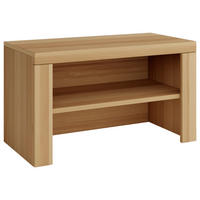 GARDEROBENBANK - Buchefarben/Schwarz, Design, Kunststoff (80/46/40cm) - Livetastic