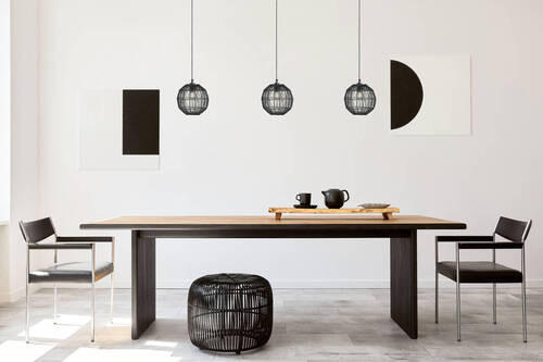 HÄNGELEUCHTE 20/120 cm - Schwarz, Basics, Metall (20/120cm) - Globo