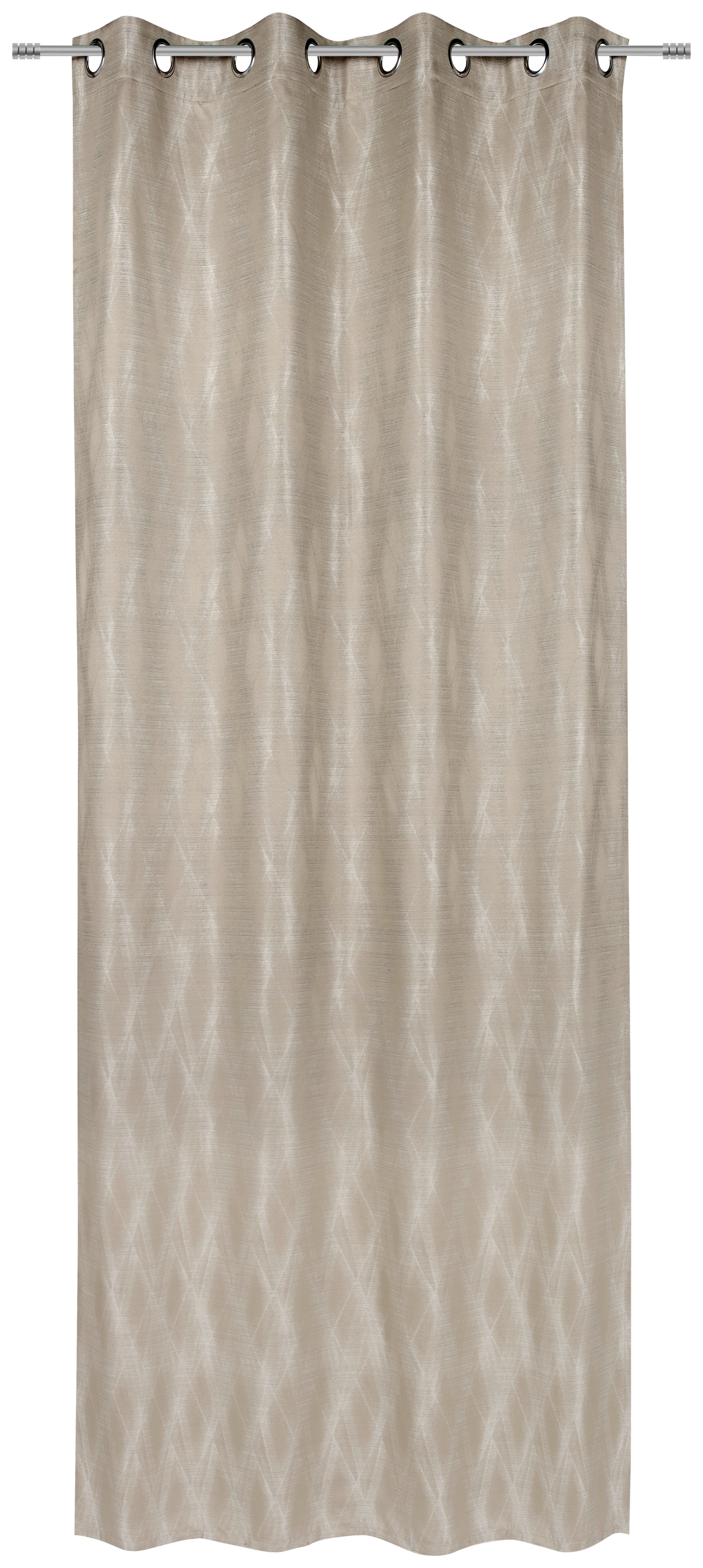 ÖSENSCHAL Narvik blickdicht 135/250 cm   - Sandfarben/Beige, Design, Textil (135/250cm) - Ambiente