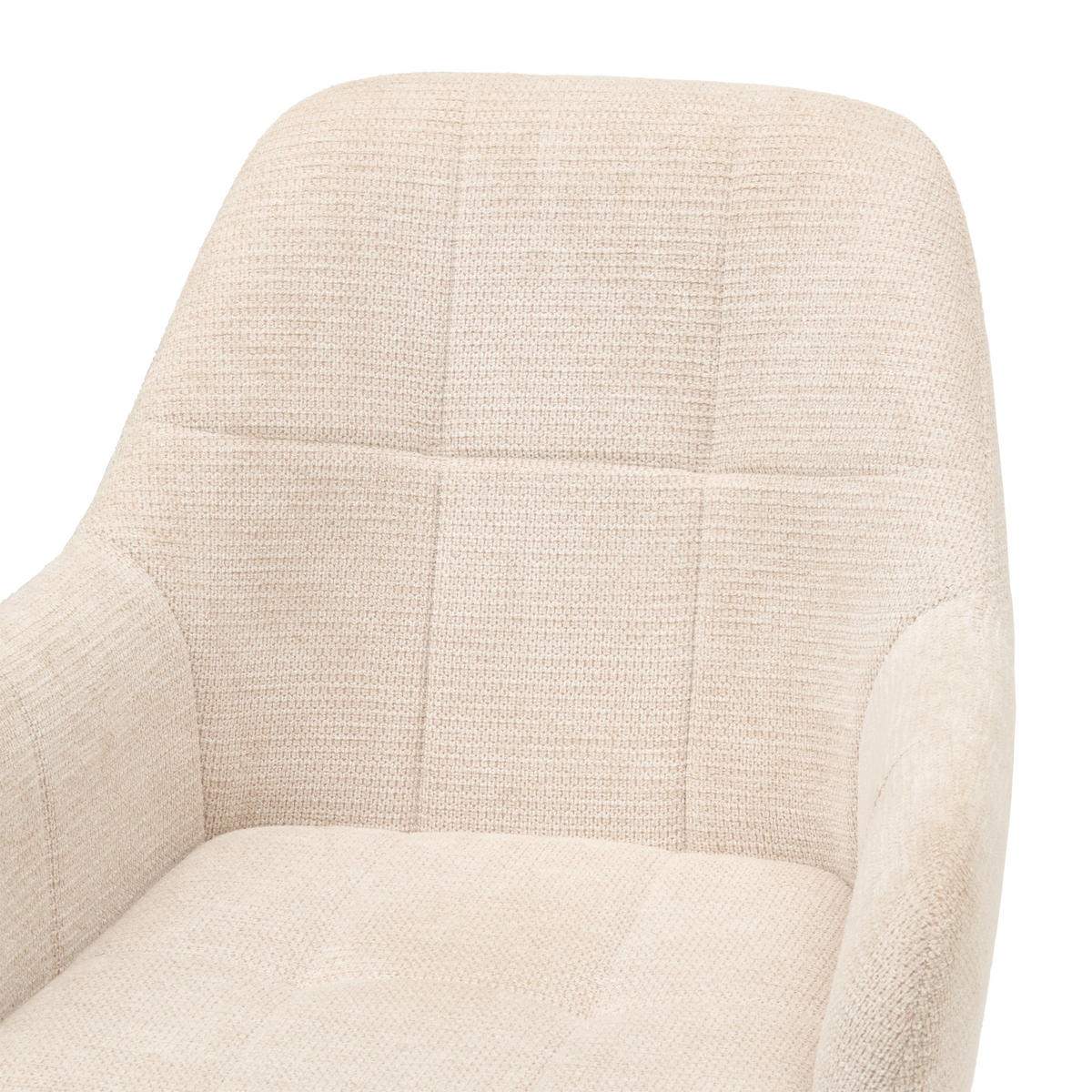 ŽIDLE S PODRUČKAMI, železo, tkaná látka, černá, béžová - černá/béžová, Konvenční, kov/textil (58/88/63cm) - MID.YOU