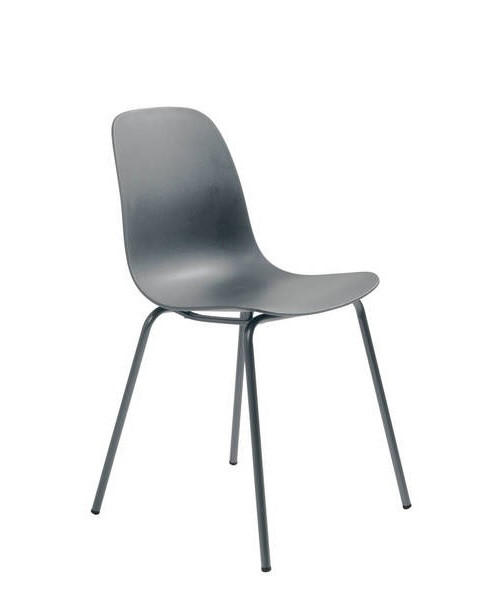 STUHL  in Kunststoff matt  - Grau, Design, Kunststoff/Metall (50/84/50cm) - Boxxx