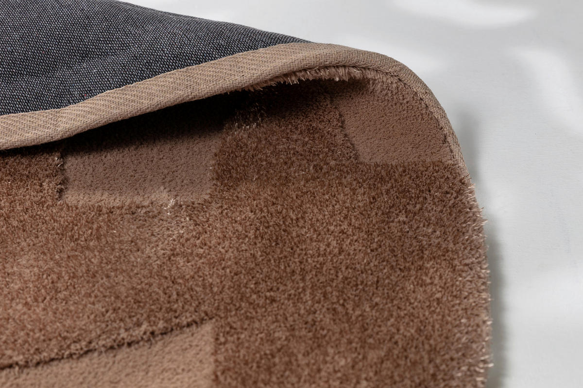 WEBTEPPICH 160 cm Blaze Braun  - Braun, Design, Textil (160cm) - Schöner Wohnen