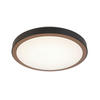 LED PLAFONJERA  - bela/crna, Osnovno, metal/plastika (39/8cm) - Novel