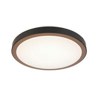 LED PLAFONJERA - bela/crna, Osnovno, metal/plastika (39/8cm) - Novel