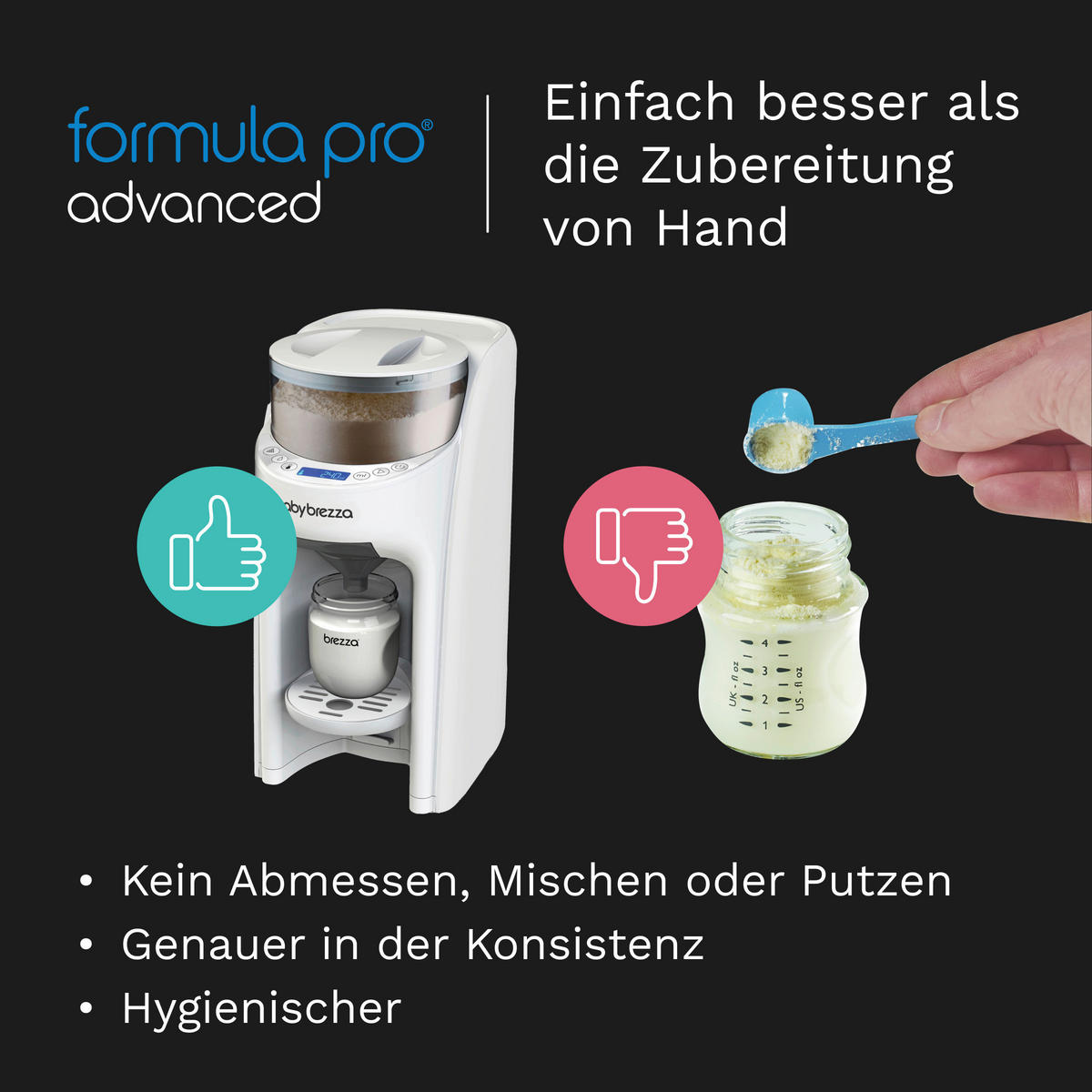 BABYNAHRUNGSZUBEREITER Formula Pro Advanced  - Weiß, Basics (18,9/38,6/29,6cm) - Baby Brezza