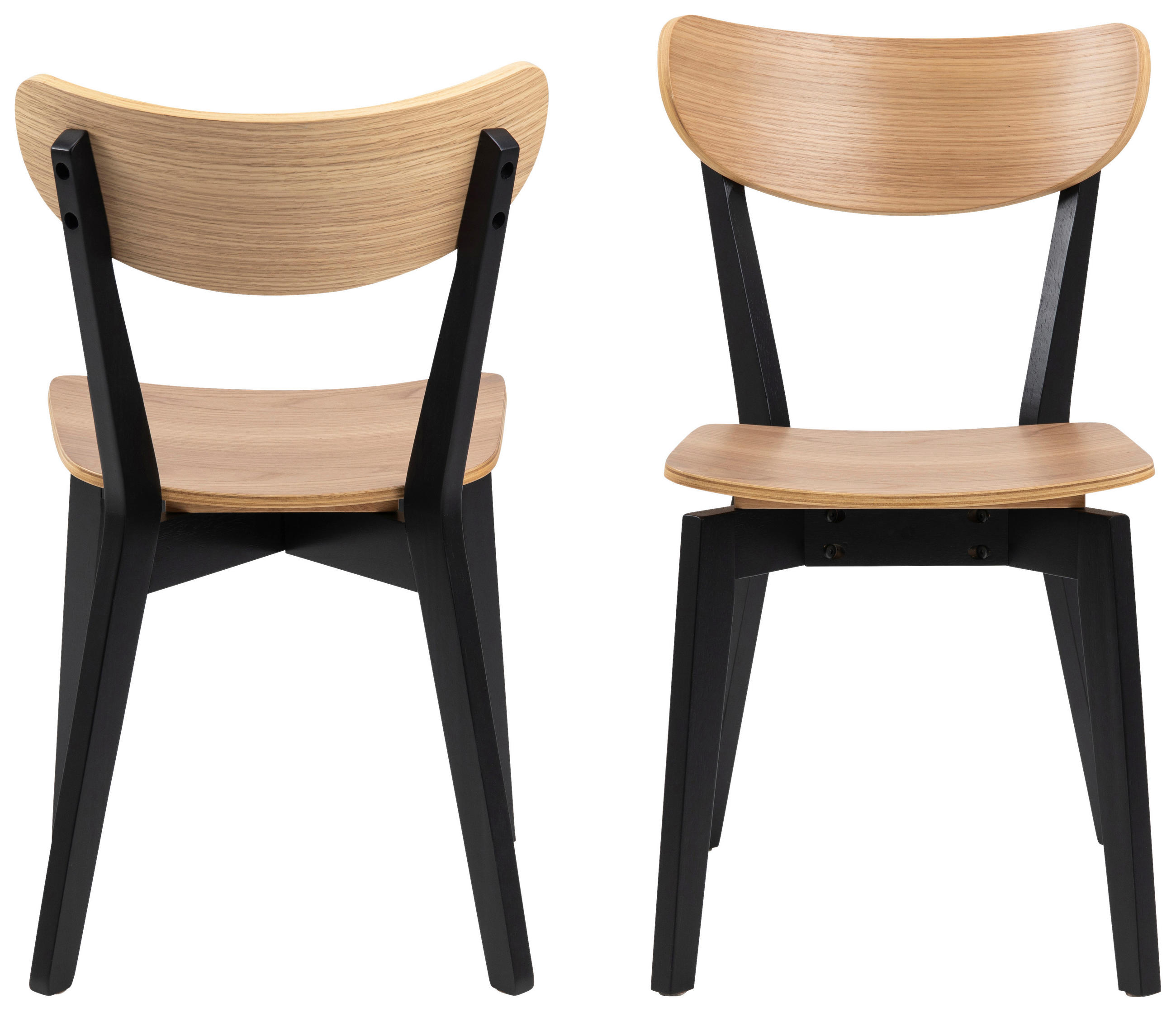 STOL  - svart/ekfärgad, Klassisk, trä (45/78/55cm) - Best Price