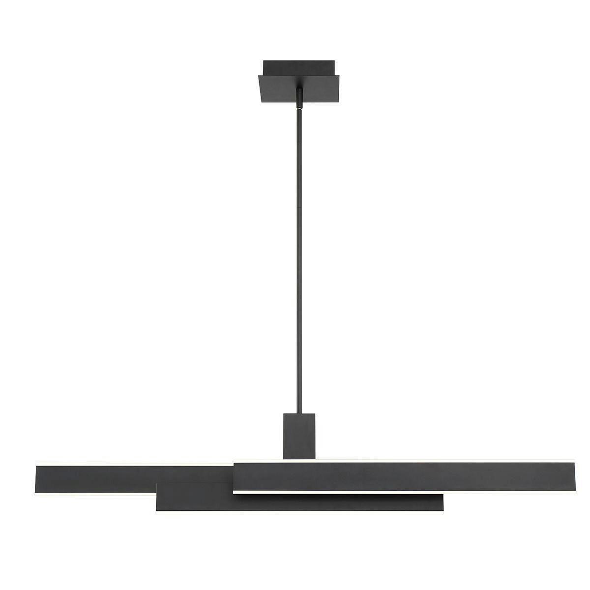 LED-HÄNGELEUCHTE 114,5/33/10 cm    - Schwarz, Design, Kunststoff/Metall (114,5/33/10cm) - Elstead Lighting