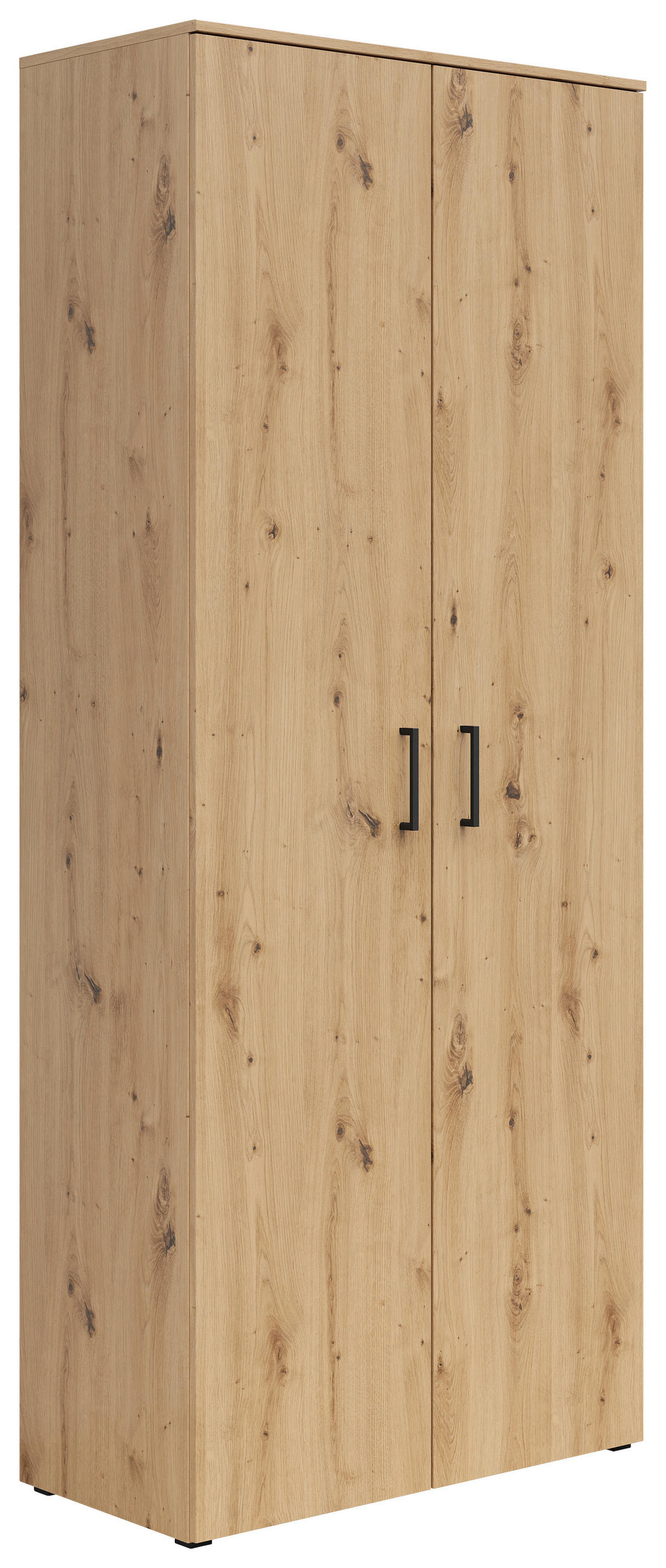 MEHRZWECKSCHRANK 80/195/40 cm  - Anthrazit/Schwarz, Modern, Holzwerkstoff/Kunststoff (80/195/40cm)
