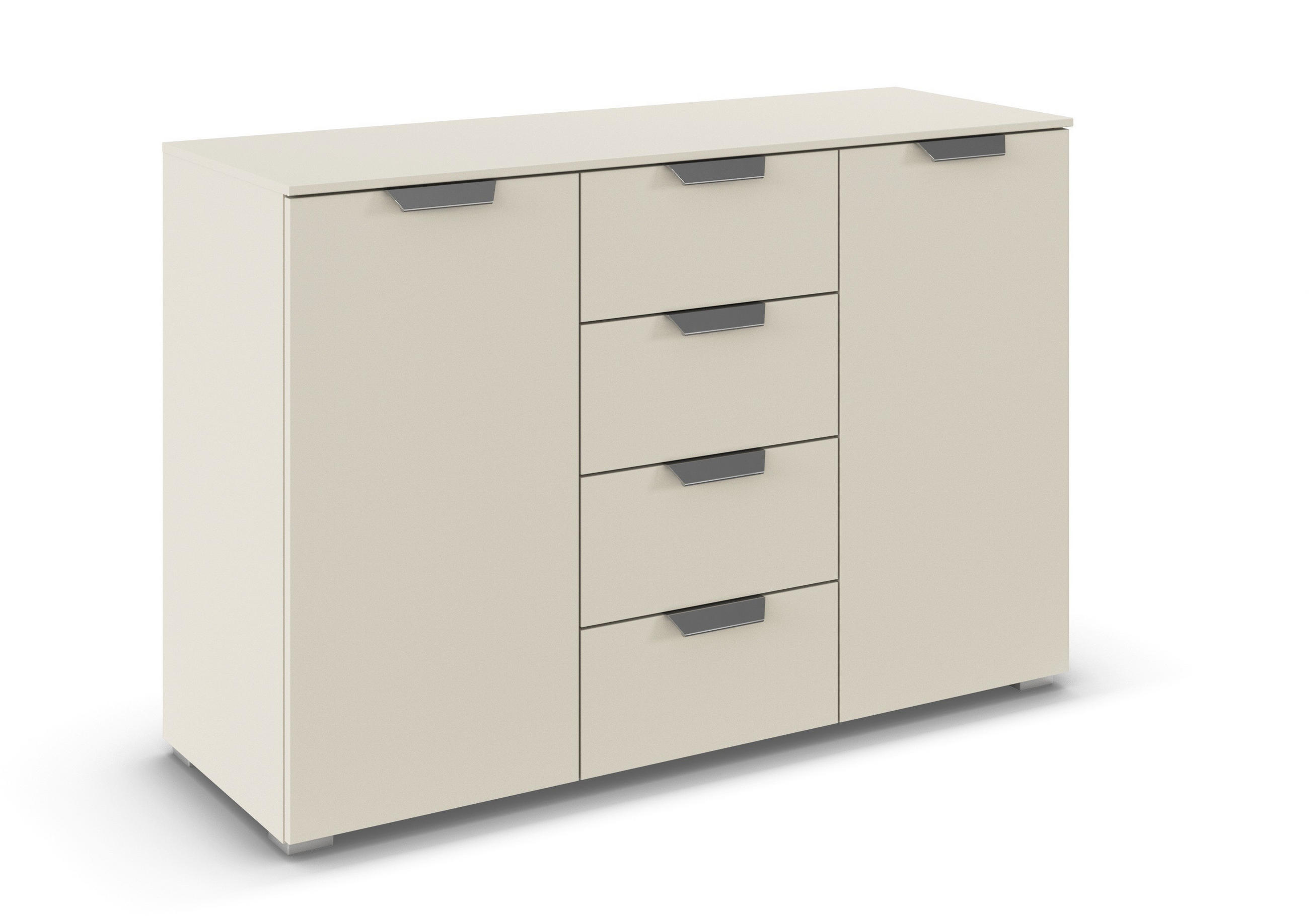 KOMMODE  in 120/81/42 cm  - Chromfarben/Champagner, Design, Holzwerkstoff/Metall (120/81/42cm) - Carryhome