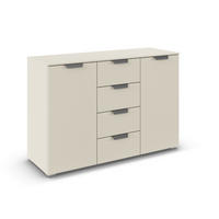 KOMMODE  in 120/81/42 cm  - Chromfarben/Champagner, Design, Holzwerkstoff/Metall (120/81/42cm) - Carryhome
