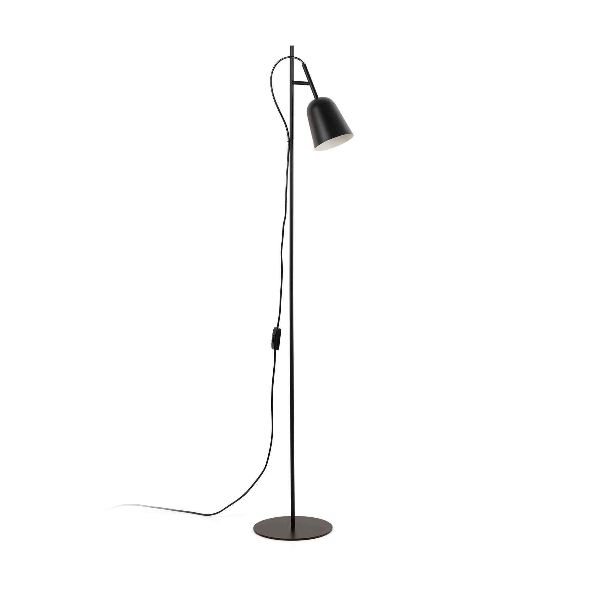 STEHLEUCHTE 22/31.7/132.5 cm    - Schwarz, Basics, Metall (22/31.7/132.5cm)