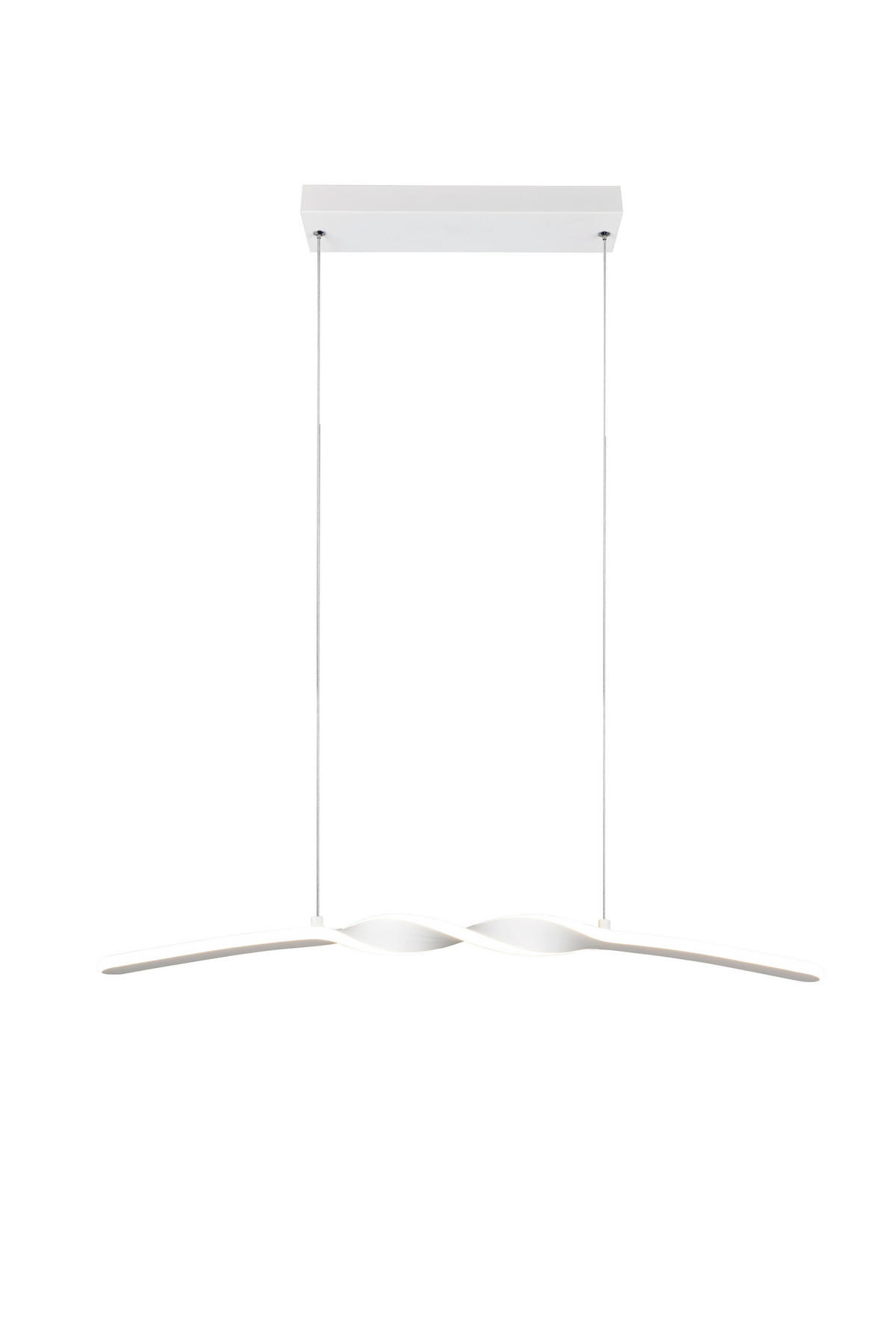 LED FÜGGŐLÁMPA  - fehér, Basics, műanyag/fém (79/150/9cm)