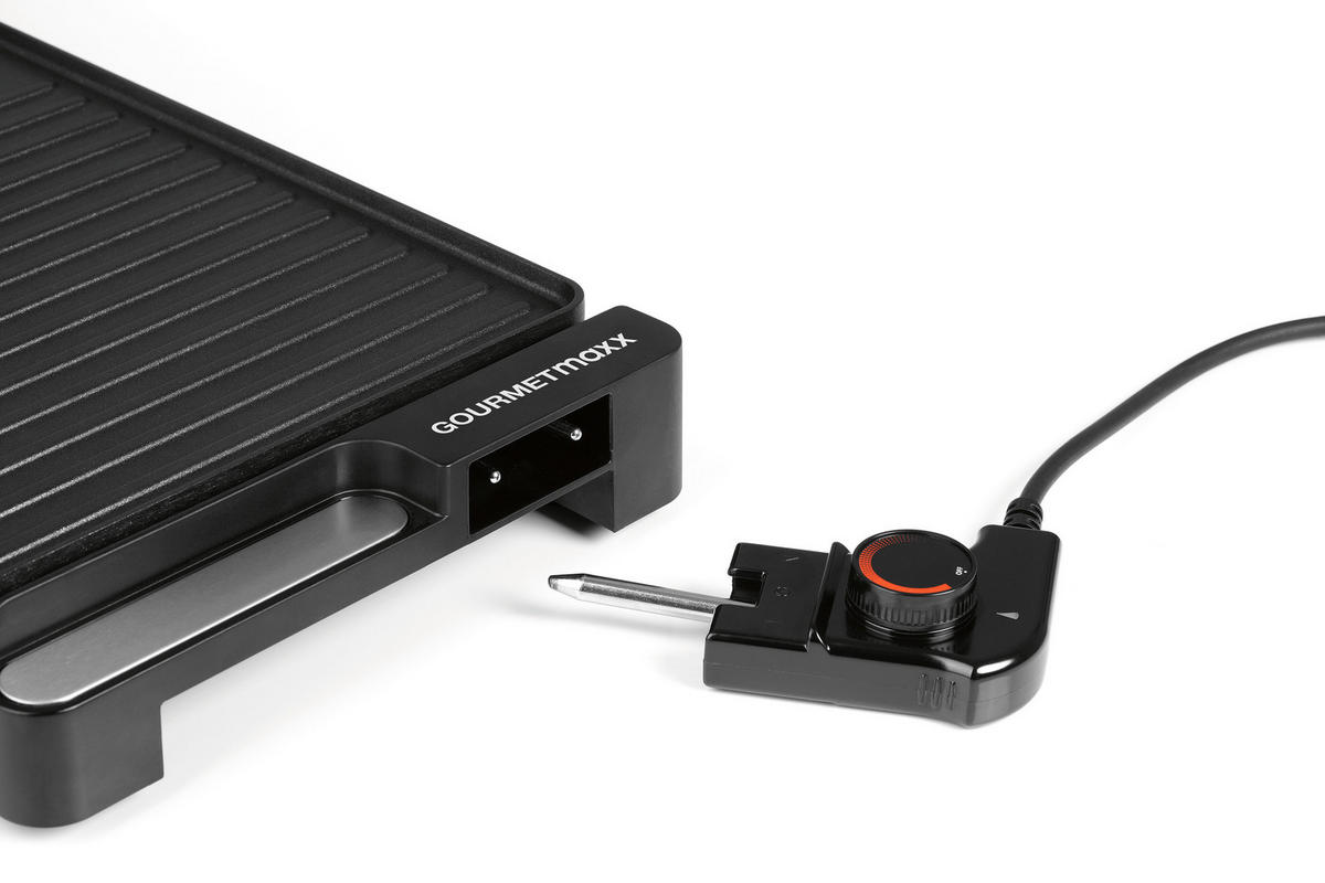 TISCHGRILL GOURMETmaxx  - Schwarz, Basics, Metall (59,3/26,2/5,9cm) - GOURMETMAXX