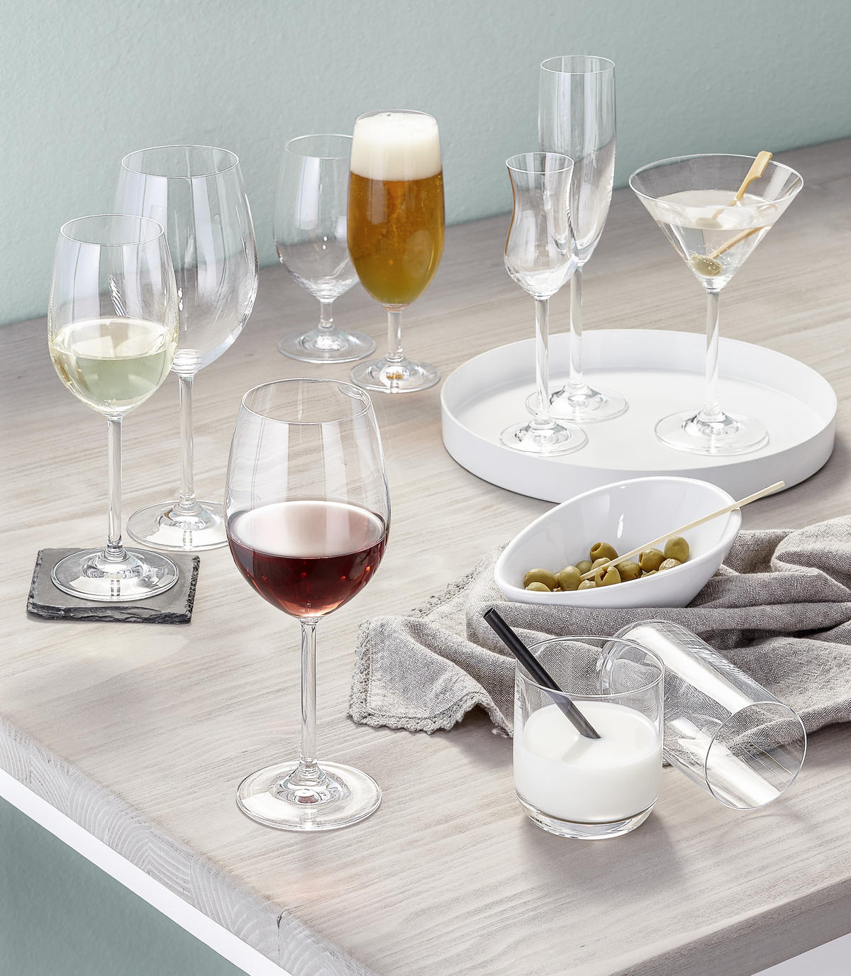 GLÄSERSET Daily  6-teilig  - Klar, Basics, Glas (6,5/15,2cm) - Leonardo