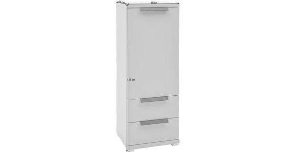 KOMMODE Eichefarben, Graphitfarben - Eichefarben/Graphitfarben, KONVENTIONELL, Holzwerkstoff/Kunststoff (48/129/42cm) - Voleo