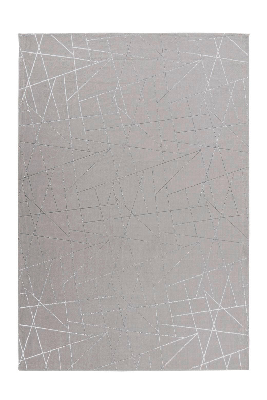 LÄUFER 80/150 cm Bijou 125 Taupe / Silber Silberfarben, Taupe  - Taupe/Silberfarben, KONVENTIONELL, Textil (80/150cm)