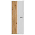 GARDEROBENSCHRANK  in 65/181/37 cm  - Eichefarben/Anthrazit, Design, Holzwerkstoff/Metall (65/181/37cm) - Xora