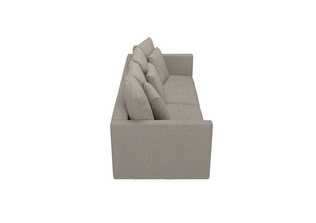 SCHLAFSOFA in Webstoff Beige  - Beige, Design, Textil (223/96/95cm) - MID.YOU