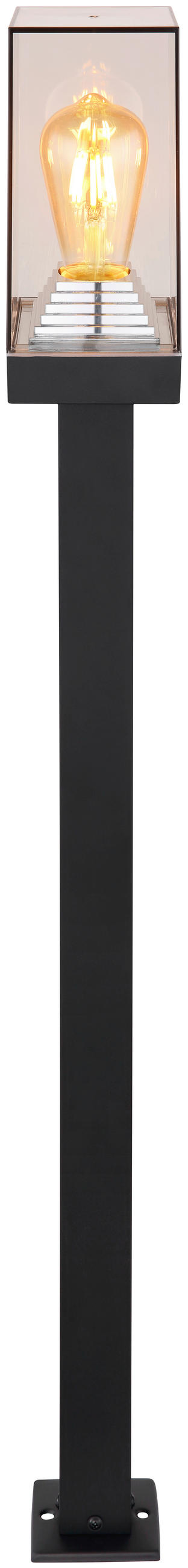 PODNA SVJETILJKA VANJSKA  - prozirno/crna, Basics, metal/plastika (10/10/100cm) - Globo