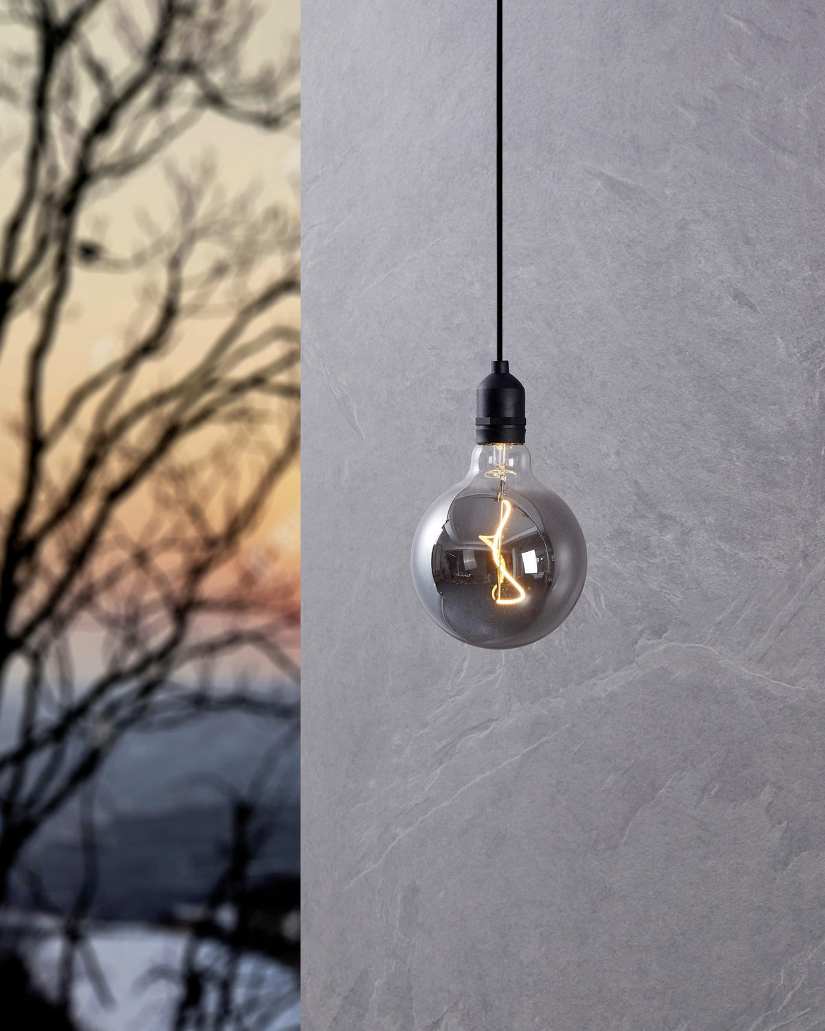 AUßENHÄNGELEUCHTE 12,5/19,5 cm   - Transparent/Schwarz, Design, Kunststoff (12,5/19,5cm) - Eglo