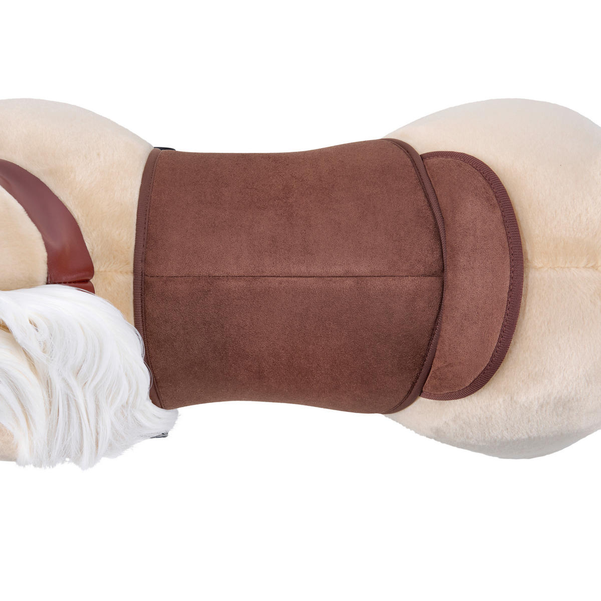 SCHAUKELPFERD - Weiss/Beigebraun, Basics, Textil/Metall (76/27/85cm) - My Baby Lou