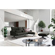 ECKSOFA in Flachgewebe Schwarz  259/152 cm  - Schwarz, Design, Textil/Metall (259/152cm) - Dieter Knoll