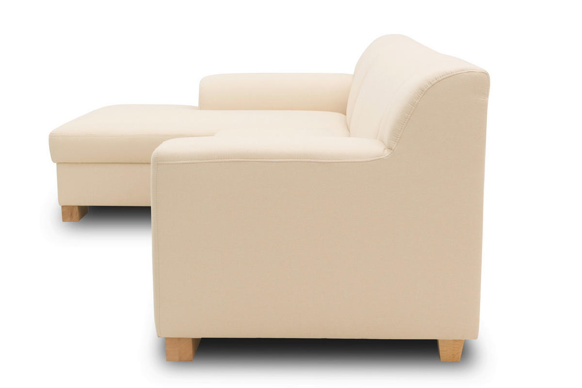 ECKSOFA TINOS Beige Webstoff  - Beige, Basics, Textil (273/157cm) - MID.YOU