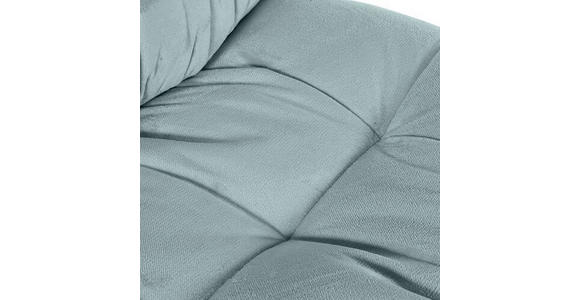 BIGSOFA in Plüsch Mintgrün  - Schwarz/Mintgrün, KONVENTIONELL, Kunststoff/Textil (262/70/115cm) - Carryhome