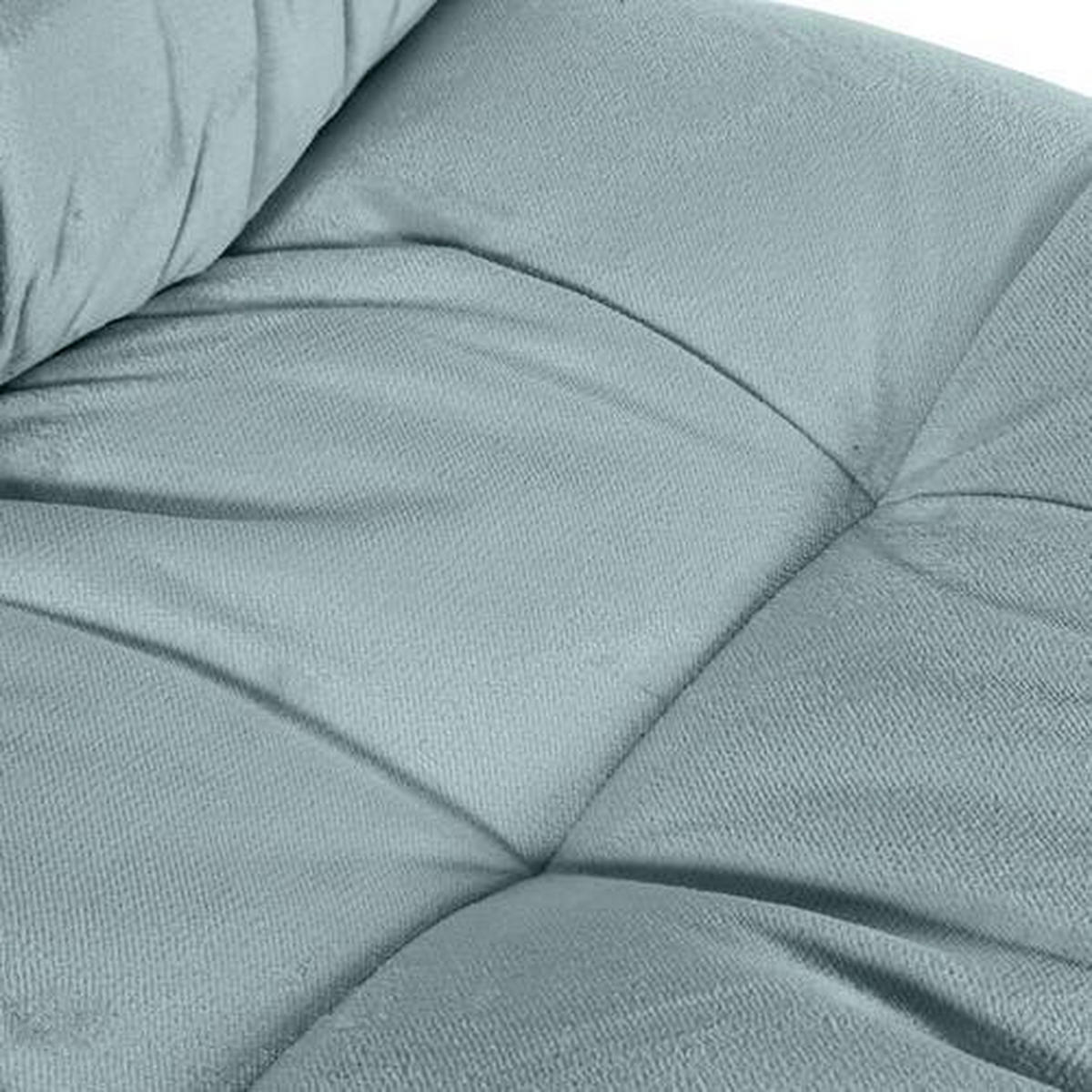 BIG SOFFA i plysch mintgrön  - mintgrön/svart, Klassisk, textil/plast (262/70/115cm) - MID.YOU